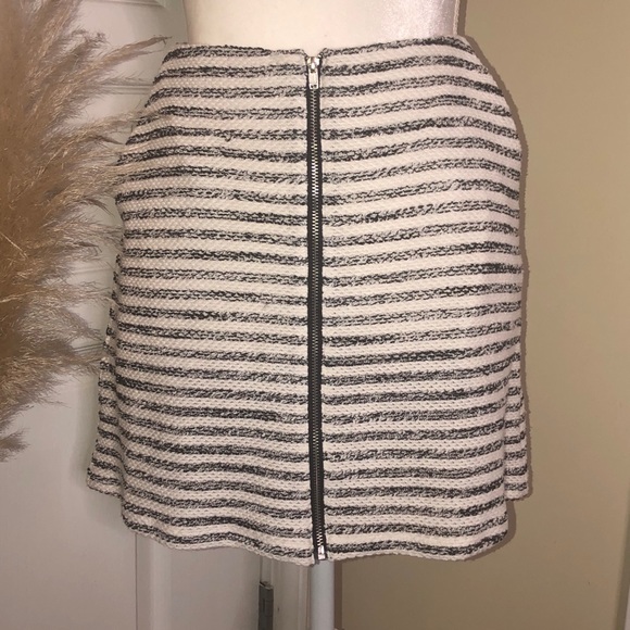 {Bcbgeneration} Striped Zipper Front Skirt - Picture 7 of 9